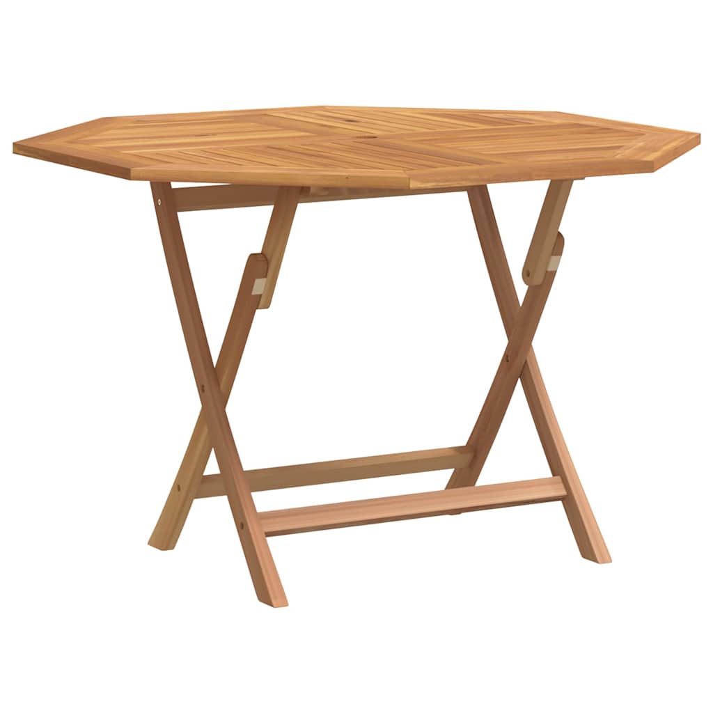 vidaXL Skládací zahradní stůl 110x110x75 cm masivní teakové dřevo