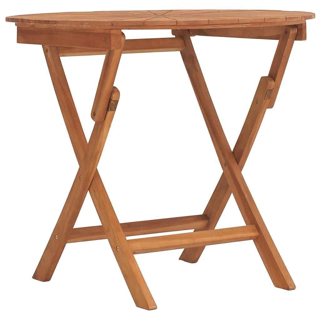 Table Pliable de Jardin Meuble d'Extérieur Camping Bois Massif de