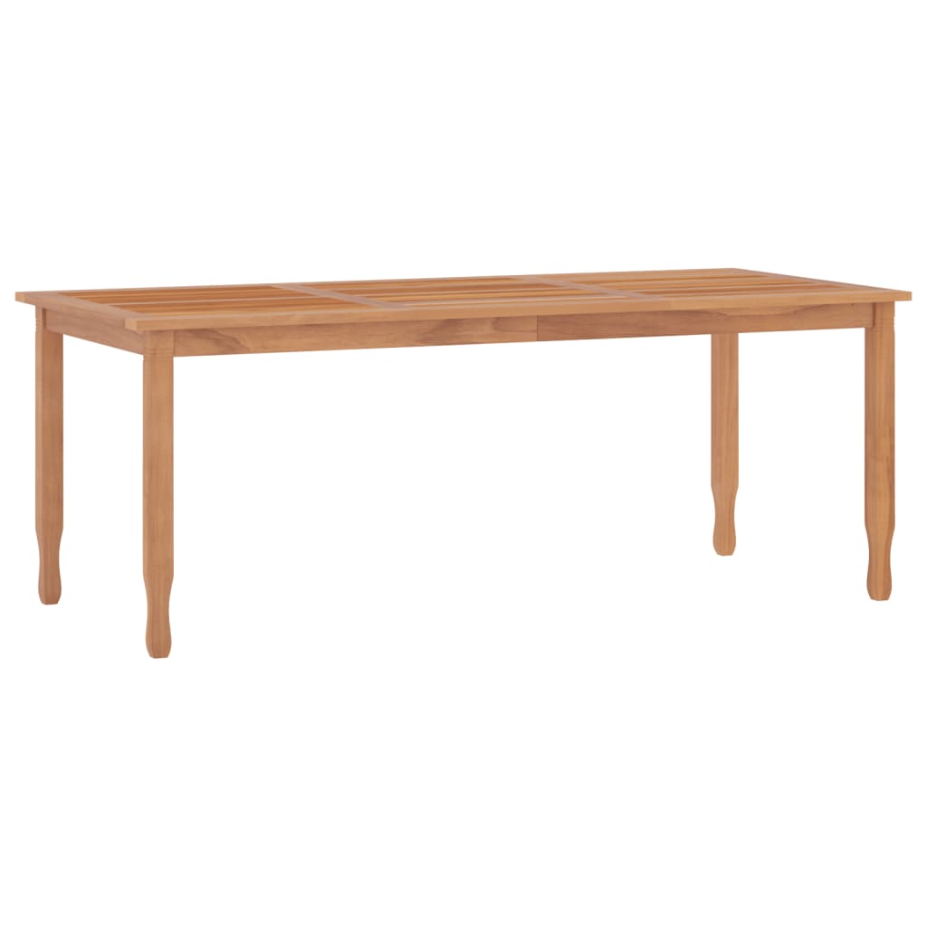 Image of vidaXL Garden Dining Table 200x90x75 cm Solid Wood Teak