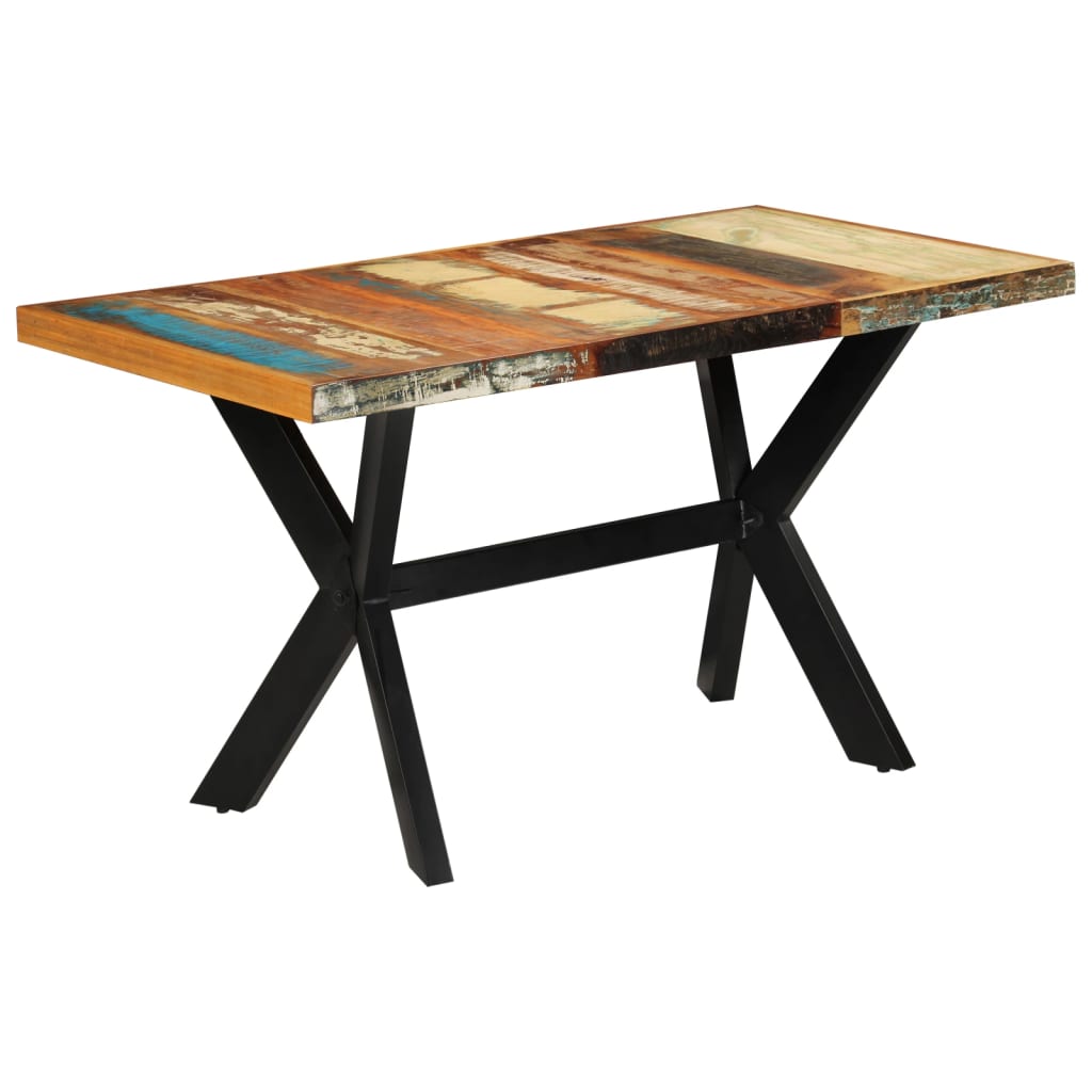 Jídelní stůl 140 x 70 x 75 cm masivní recyklované dřevo