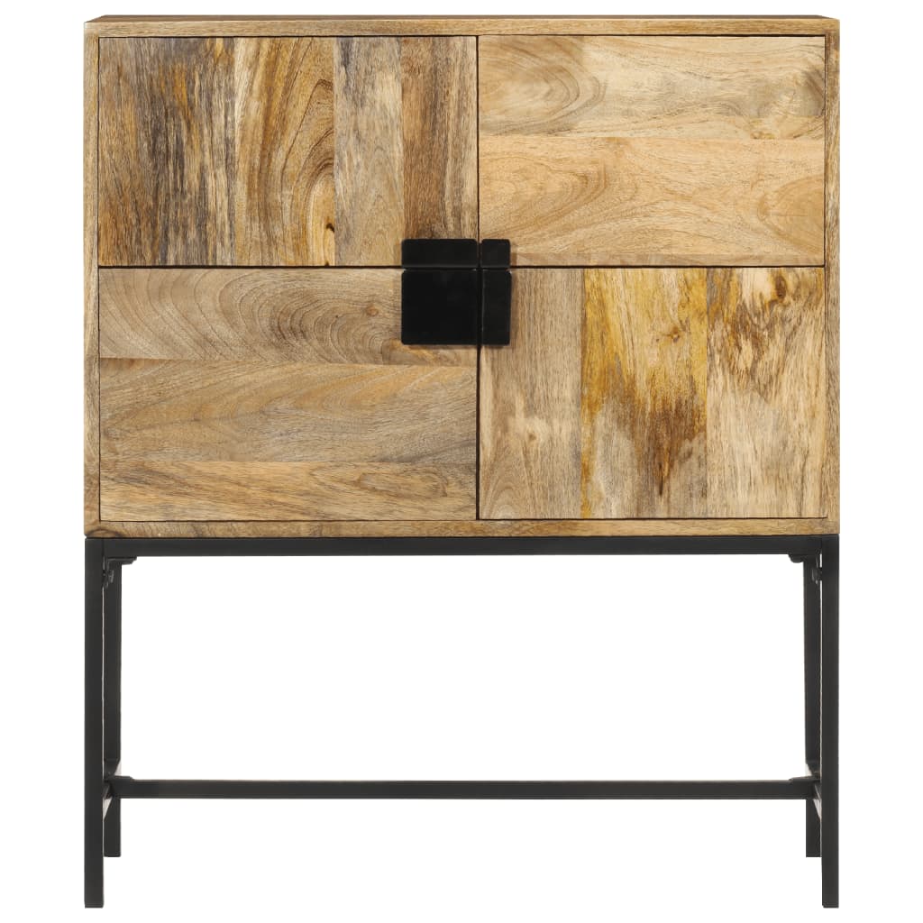 Thumbnail - vidaXL Highboard 80x30x95 cm Massives Raues Mangoholz