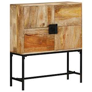 Příborník 80 x 30 x 95 cm masivní hrubé mangovníkové dřevo - obrázek 13
