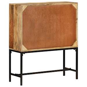Příborník 80 x 30 x 95 cm masivní hrubé mangovníkové dřevo - obrázek 4