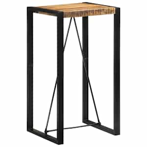Barový stůl 60 x 55 x 110 cm masivní hrubé mangovníkové dřevo - obrázek 1