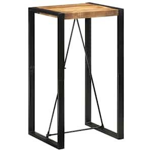 Barový stůl 60 x 55 x 110 cm masivní hrubé mangovníkové dřevo - obrázek 9