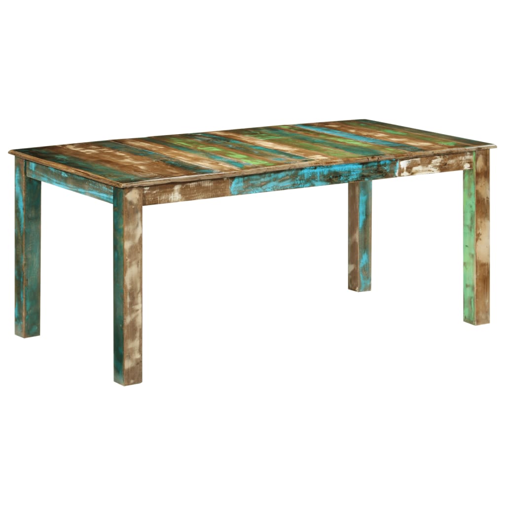 vidaXL JĂ­delnĂ­ stĹŻl 180 x 90 x 76 cm masivnĂ­ recyklovanĂ© dĹ™evo
