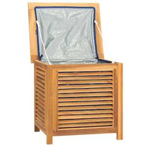 Zahradní úložný box s vložkou 60 x 50 x 58 cm masivní teak - obrázek 5