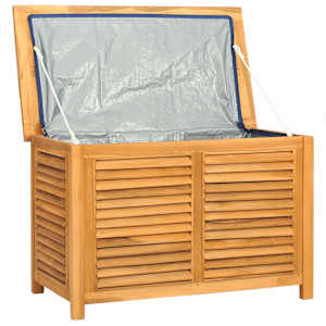 Zahradní úložný box s vložkou 90 x 50 x 58 cm masivní teak - obrázek 5
