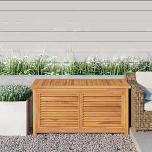 Zahradní úložný box s vložkou 114 x 50 x 58 cm masivní teak - obrázek 1