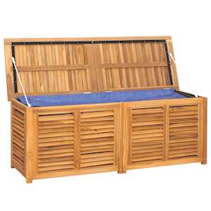Zahradní úložný box s vložkou 150 x 50 x 55 cm masivní teak - obrázek 4
