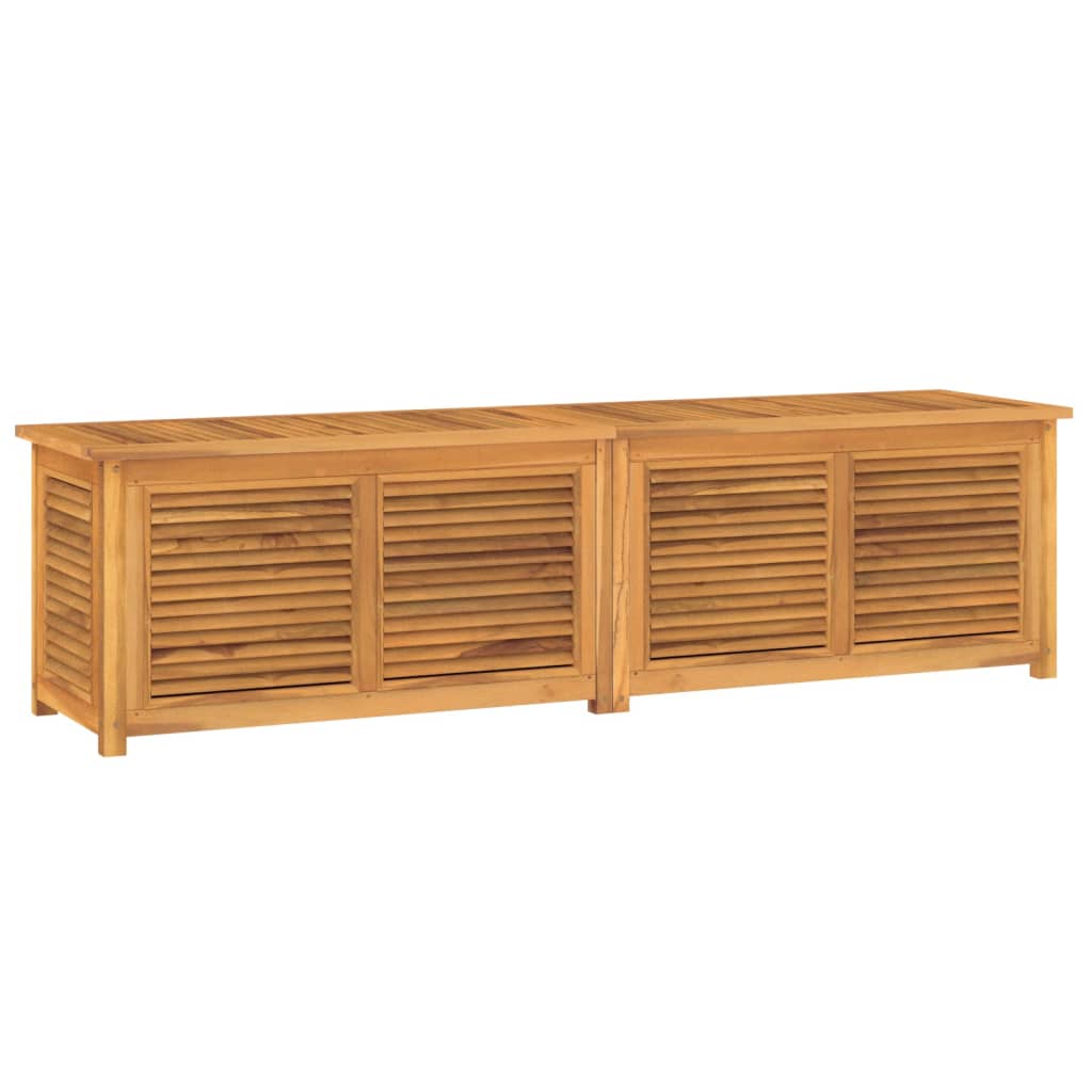 Image of vidaXL Garden Storage Box with Bag 200x50x53 cm Solid Wood Teak