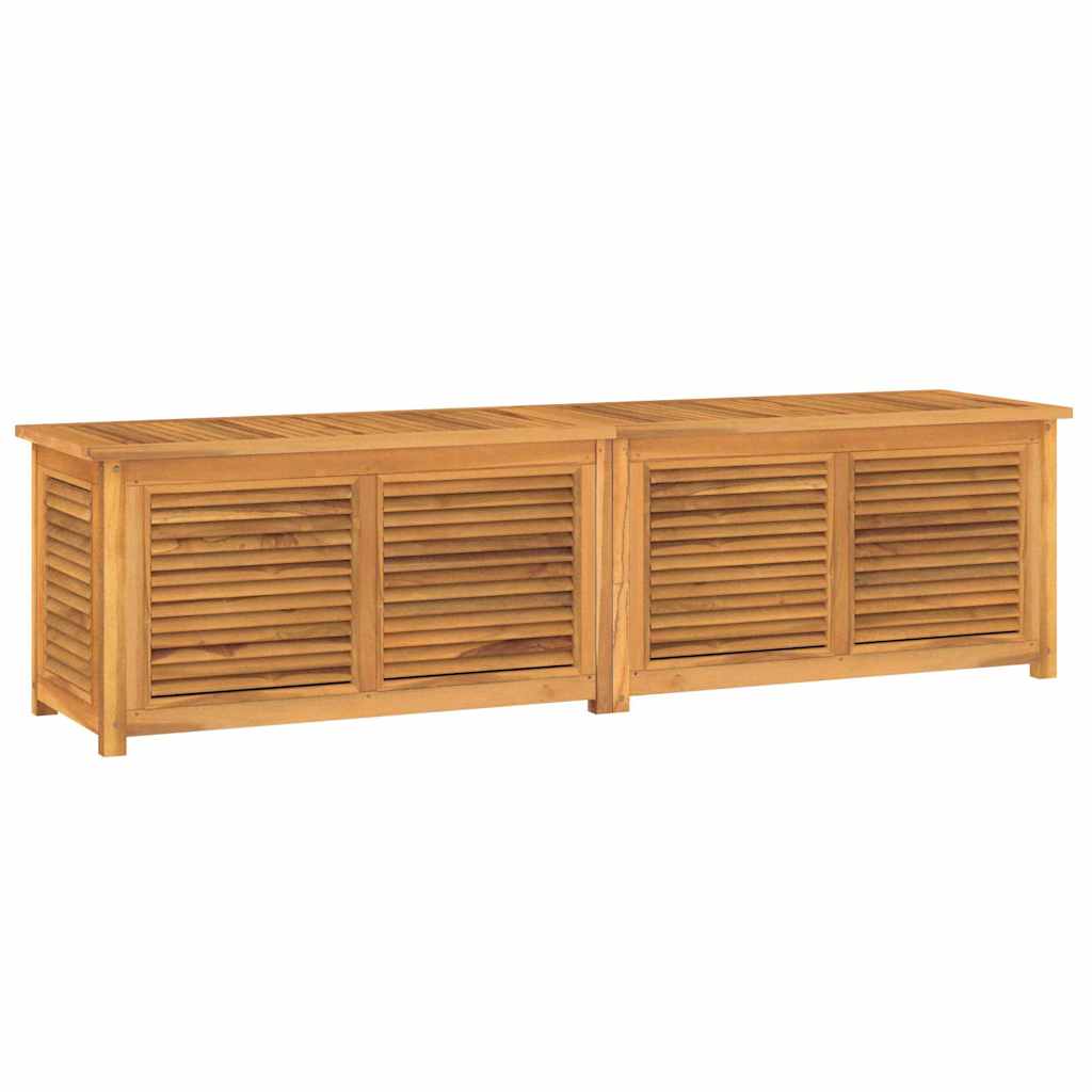 VidaXL Patio Storage Box With Bag 78.7x19.7x20.9 Solid Wood Teak