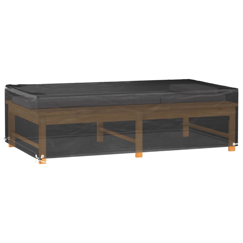 vidaXL Husă mobilier de grădină, 8 ocheți 125x70x35 cm dreptunghiulară