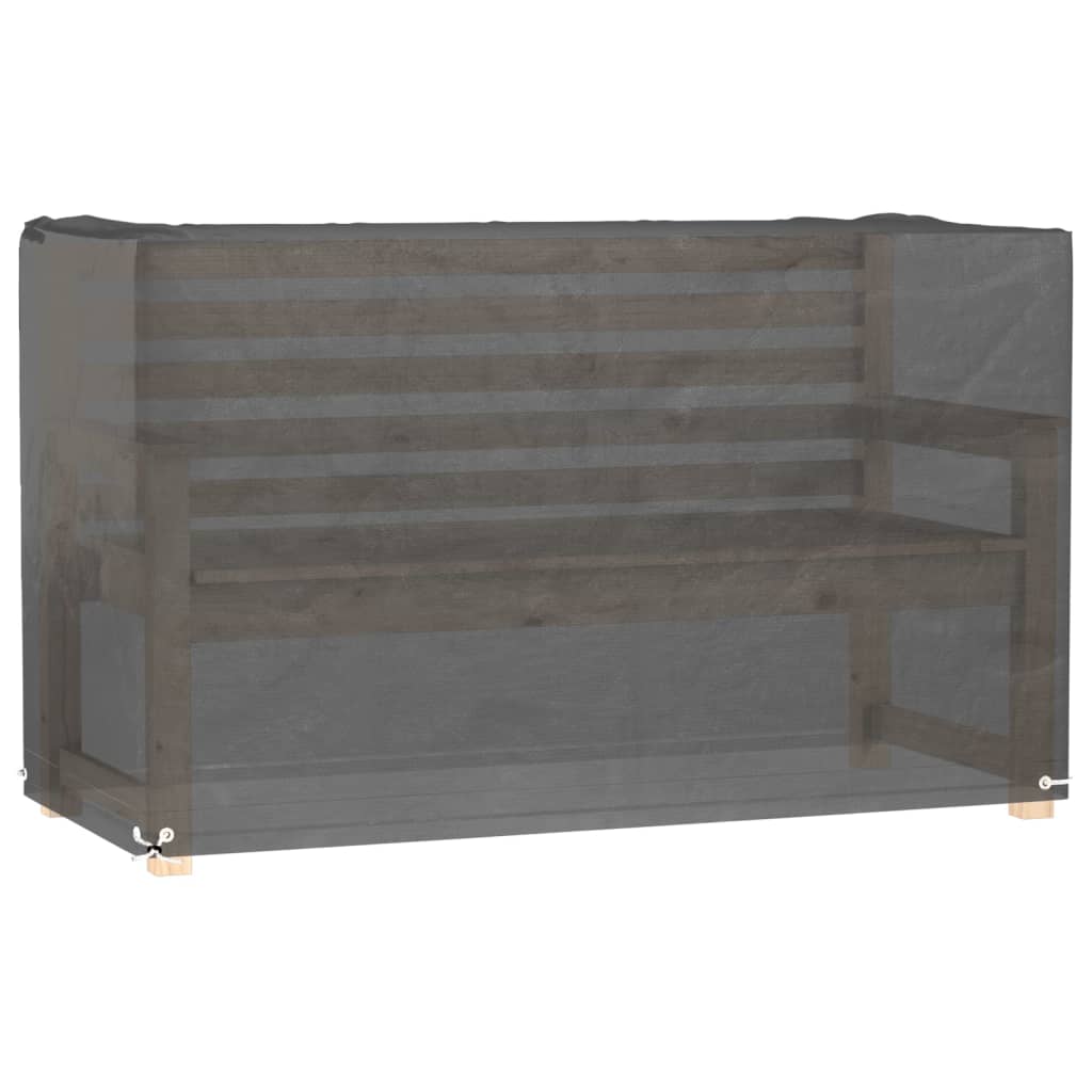 vidaXL téglalap alakú kerti bútor huzat 8 fűzőlyukkal 125x55x75 cm