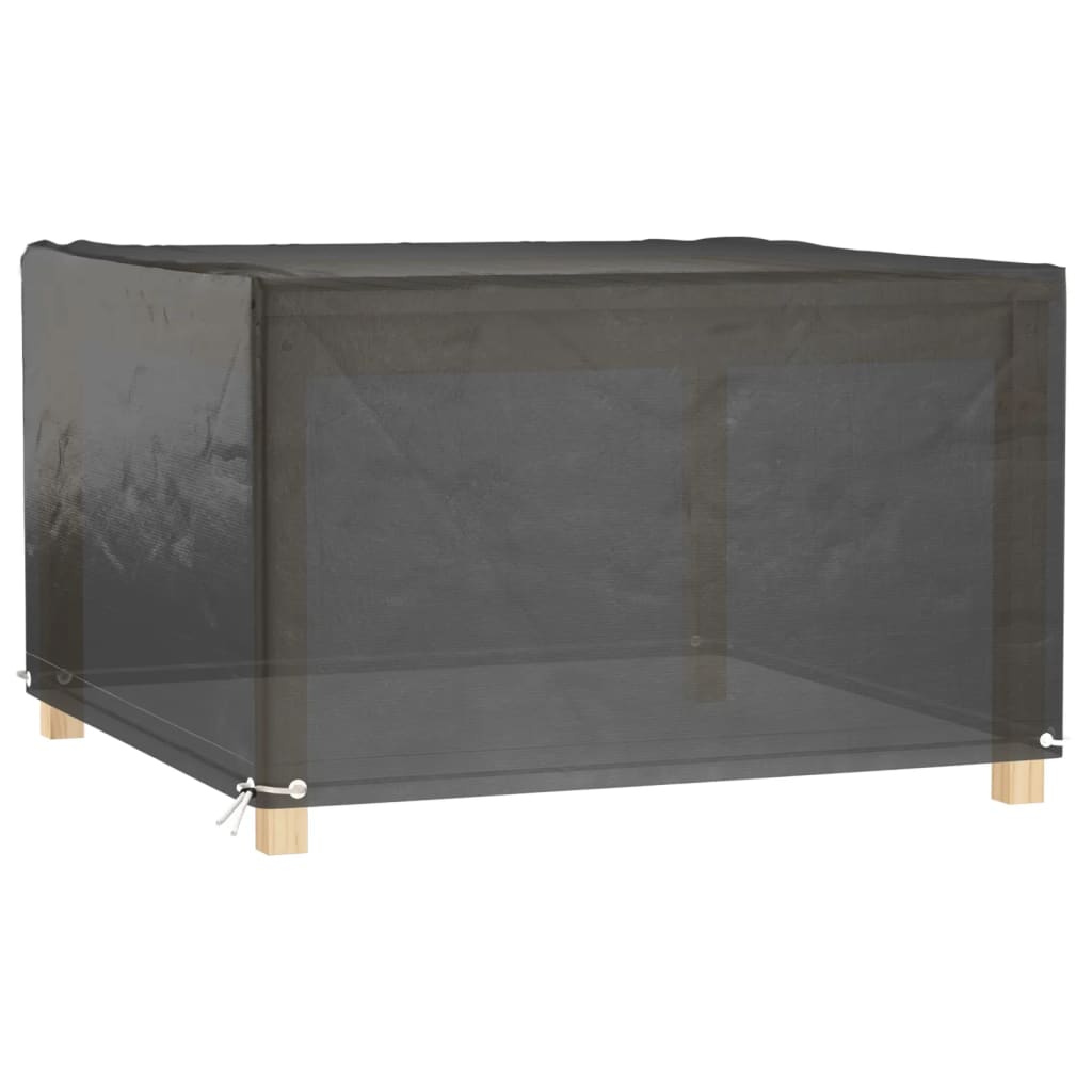 vidaXL Husă pentru mobilier de grădină, 8 ocheți, 132x132x80 cm pătrat