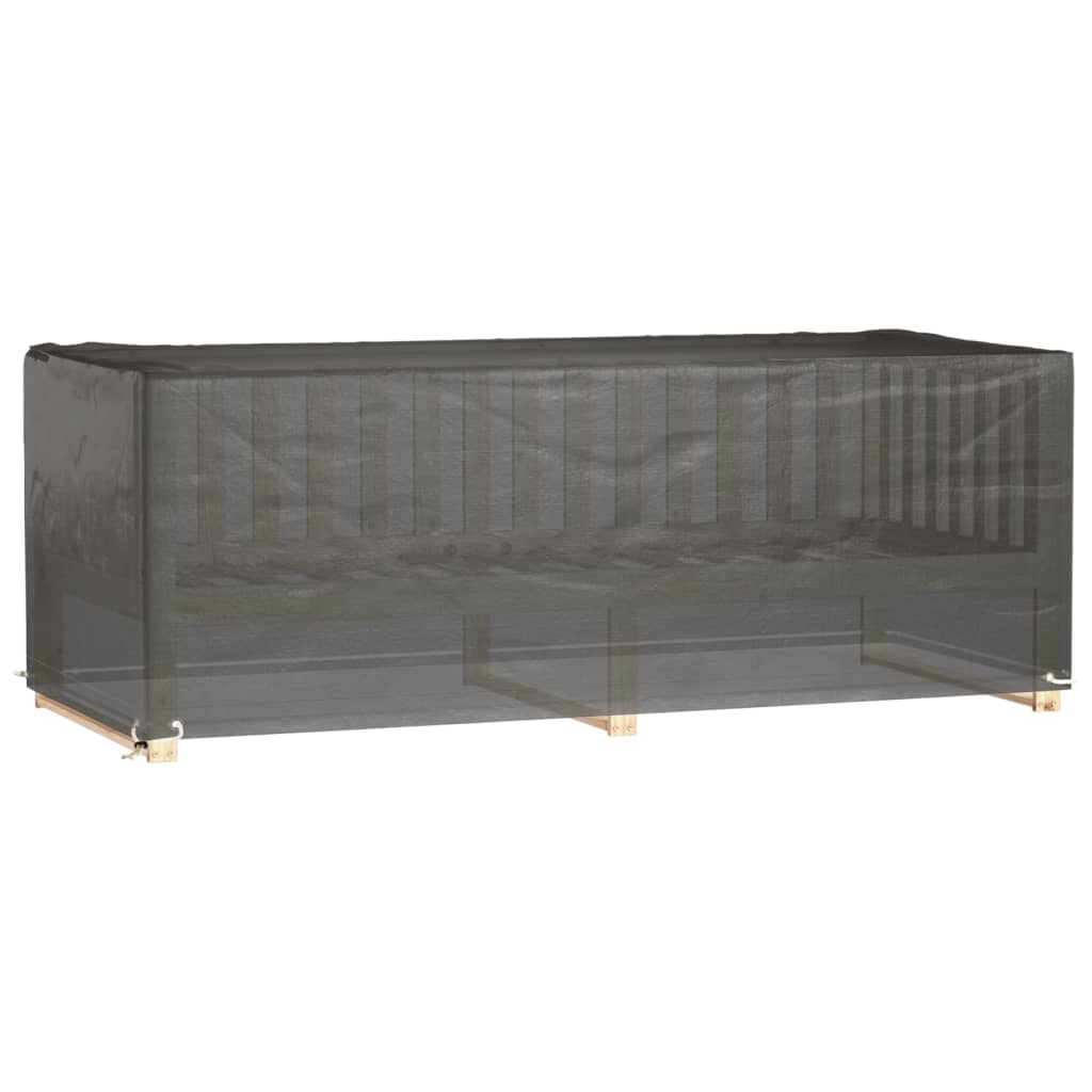 vidaXL téglalap alakú kerti bútor huzat 8 fűzőlyukkal 192x82x65 cm