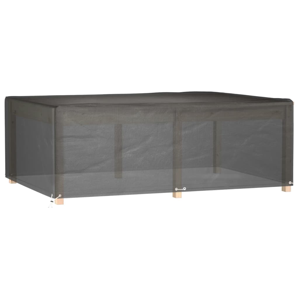 vidaXL téglalap alakú kerti bútorhuzat 12 fűzőlyukkal 230x165x80 cm