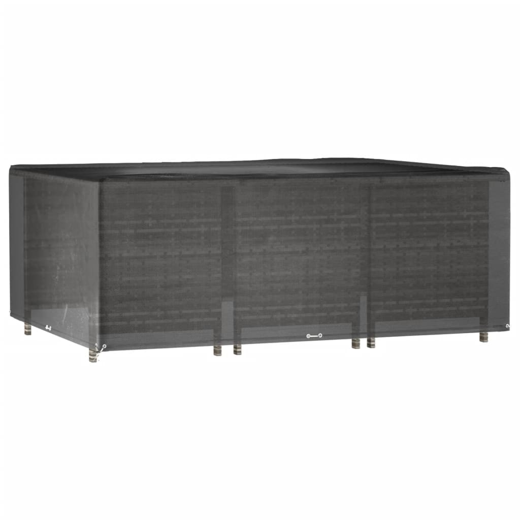 vidaXL Husă pentru mobilier grădină, 16 ocheți, 278x204x105 cm pătrat