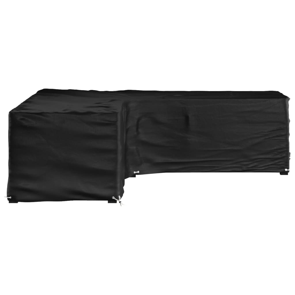 vidaXL L-alakú kerti bútorhuzat 16 fűzőlyukkal 250 x 250 x 70 cm