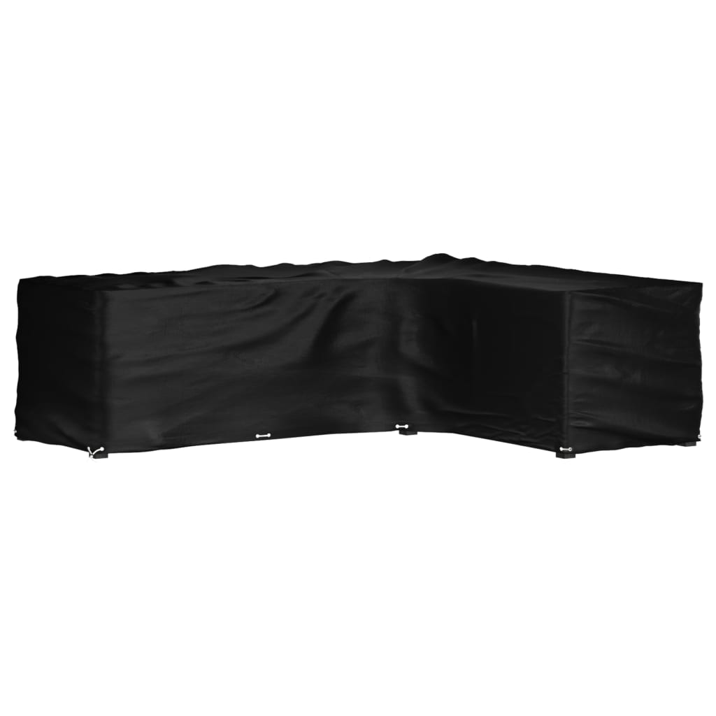 vidaXL Plachta na zahradní nábytek tvar L 18 oček 285 x 220 x 80 cm