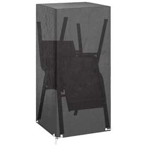 Plachta na zahradní židle s 8 očky 75 x 70 x 140 cm polyethylen - obrázek 2