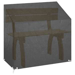 Plachta na zahradní lavici 8 oček 130 x 70 x 70/88 cm PE - obrázek 2