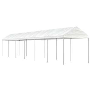 Paviljon s streho bel 13,38x2,28x2,69 m polietilen