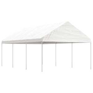 Altán se střechou bílý 6,69 x 4,08 x 3,22 m polyethylen - obrázek 1