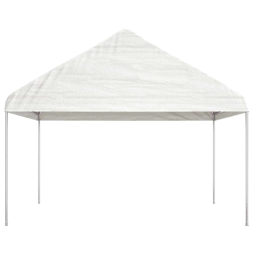 Thumbnail - vidaXL Pavillon mit Dach Weiß 6,69 x 4,08 x 3,22 m Polyethylen