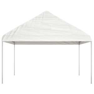 Altán se střechou bílý 11,15 x 4,08 x 3,22 m polyethylen - obrázek 3