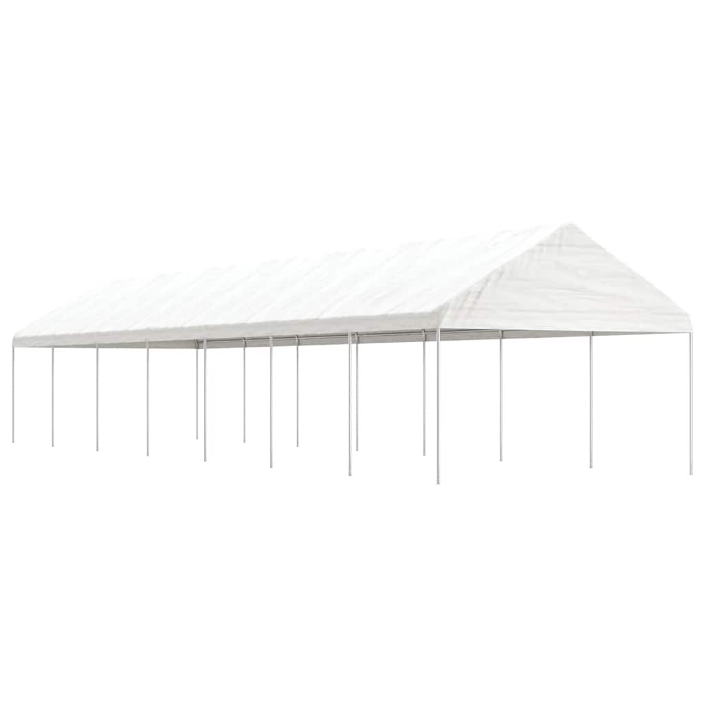vidaXL Huvimaja katolla valkoinen 15,61x4,08x3,22 m polyeteeni