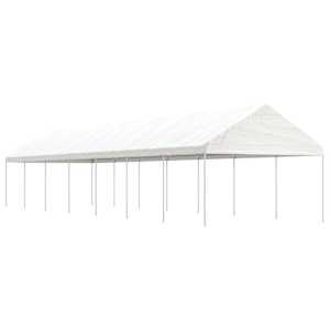 Altán se střechou bílý 15,61 x 4,08 x 3,22 m polyethylen - obrázek 1