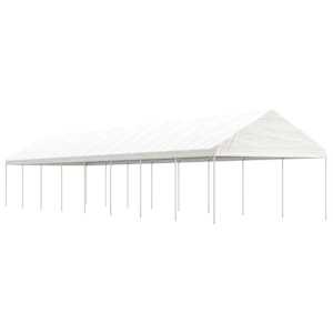 Paviljon s streho bel 17,84x4,08x3,22 m polietilen