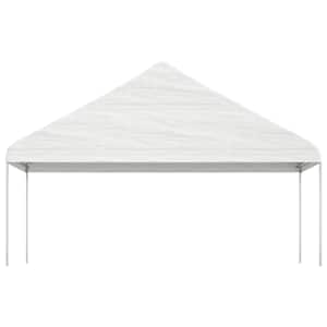 Altán se střechou bílý 4,46 x 5,88 x 3,75 m polyethylen - obrázek 3