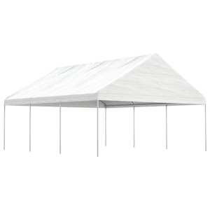 Altán se střechou bílý 6,69 x 5,88 x 3,75 m polyethylen - obrázek 1