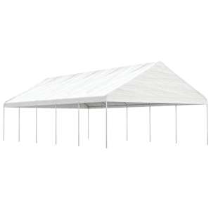 Altán se střechou bílý 11,15 x 5,88 x 3,75 m polyethylen - obrázek 1
