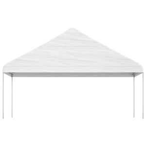 Altán se střechou bílý 11,15 x 5,88 x 3,75 m polyethylen - obrázek 3