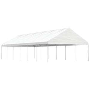 Paviljon s streho bel 13,38x5,88x3,75 m polietilen