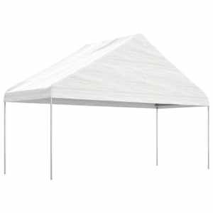 Altán se střechou bílý 13,38 x 5,88 x 3,75 m polyethylen - obrázek 2