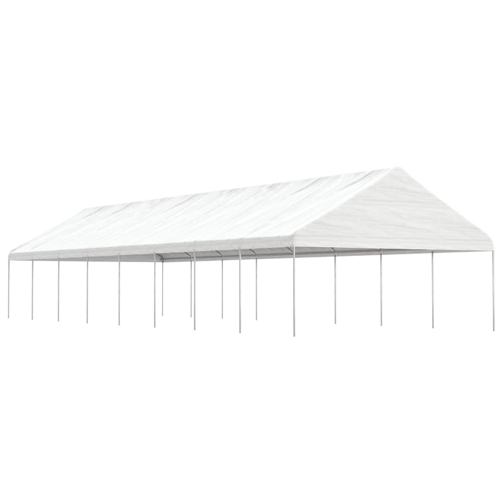 vidaXL Altán se střechou bílý 17,84 x 5,88 x 3,75 m polyethylen