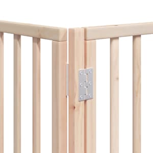 Zábrana pro psy s dvířky skládací 12 panelů 600 cm topol - obrázek 11