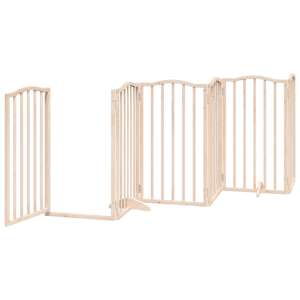 Zábrana pro psy s dvířky skládací 12 panelů 600 cm topol - obrázek 5