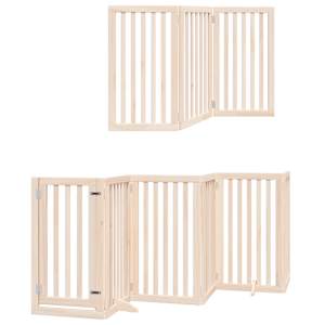 Zábrana pro psy s dvířky skládací 9 panelů 450 cm topol - obrázek 12