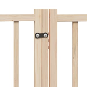 Zábrana pro psy s dvířky skládací 6 panelů 480 cm topol - obrázek 8