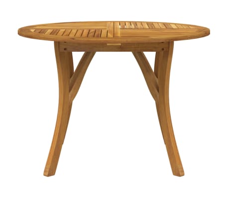 vidaXL ガーデンテーブル 直径110cm アカシア無垢材