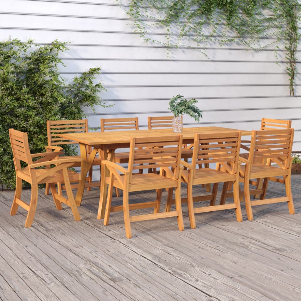 vida XL Gartentisch 200x 90x 75 cm Massivholz Akazie