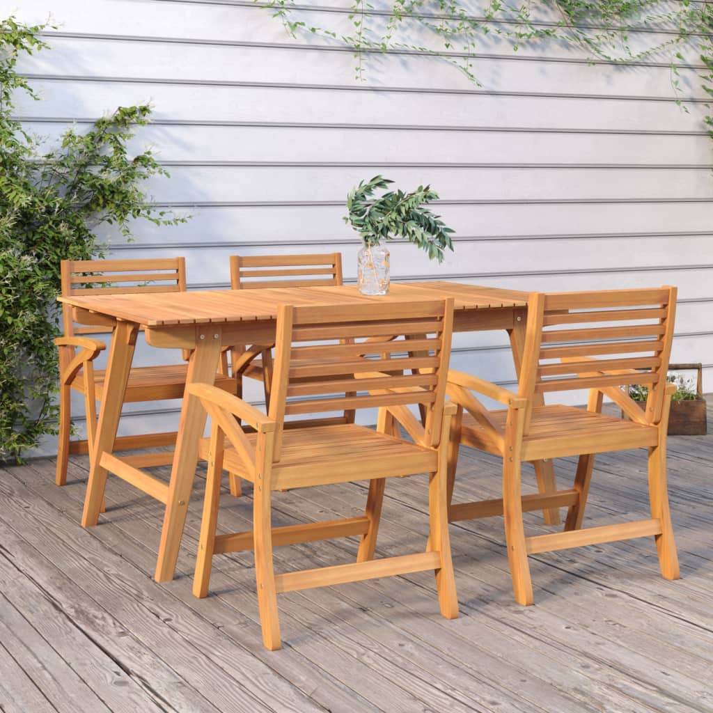 vidaXL Table de jardin 150x90x75 cm Bois d'acacia solide