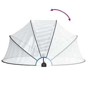 Kopule na bazén kulatá 315 x 158 cm PVC - obrázek 6