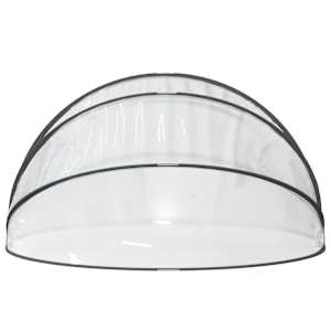 Kopule na bazén kulatá 376 x 188 cm PVC - obrázek 5