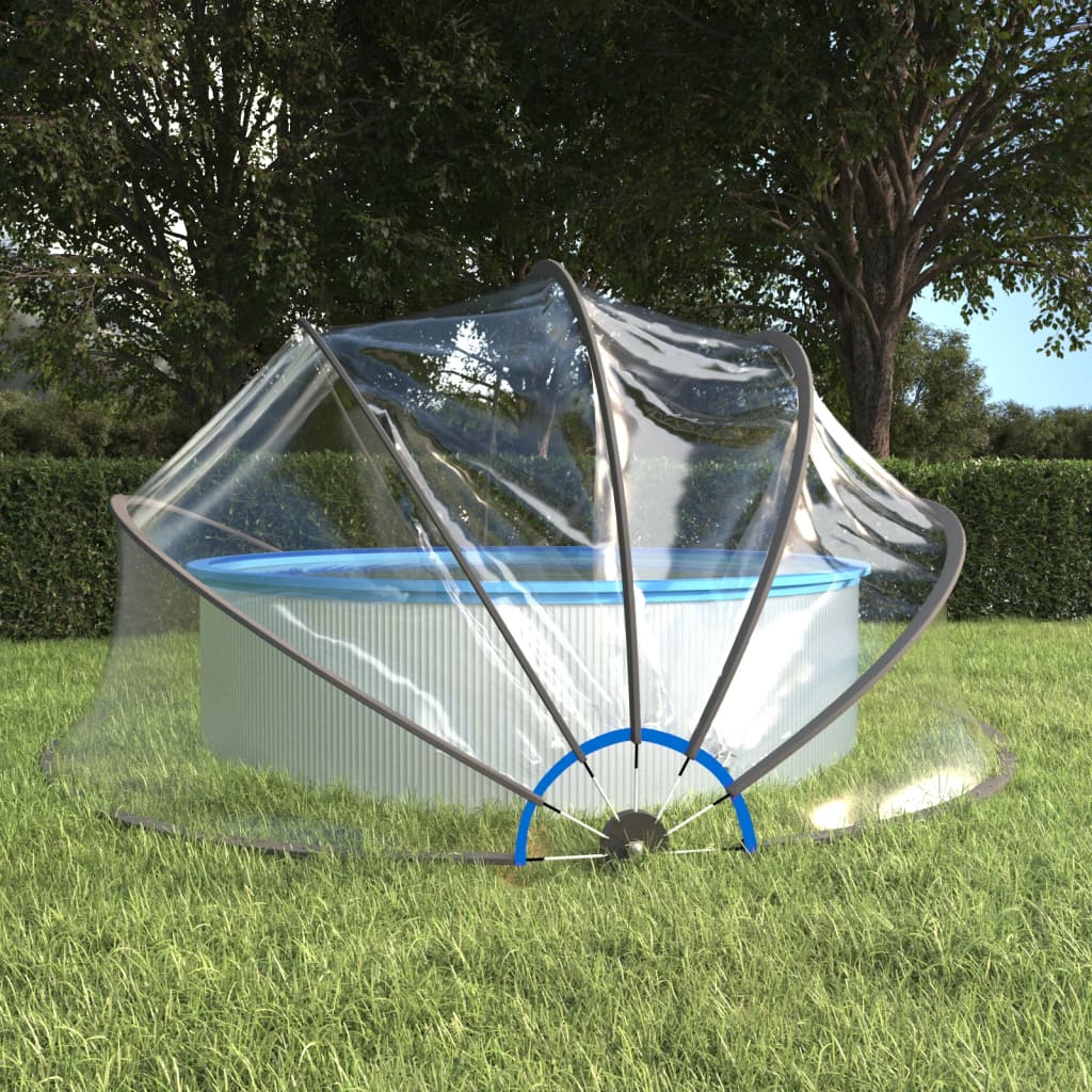 Vidaxl Cupola Pentru Piscina, 467x234 Cm, Pvc, Rotund